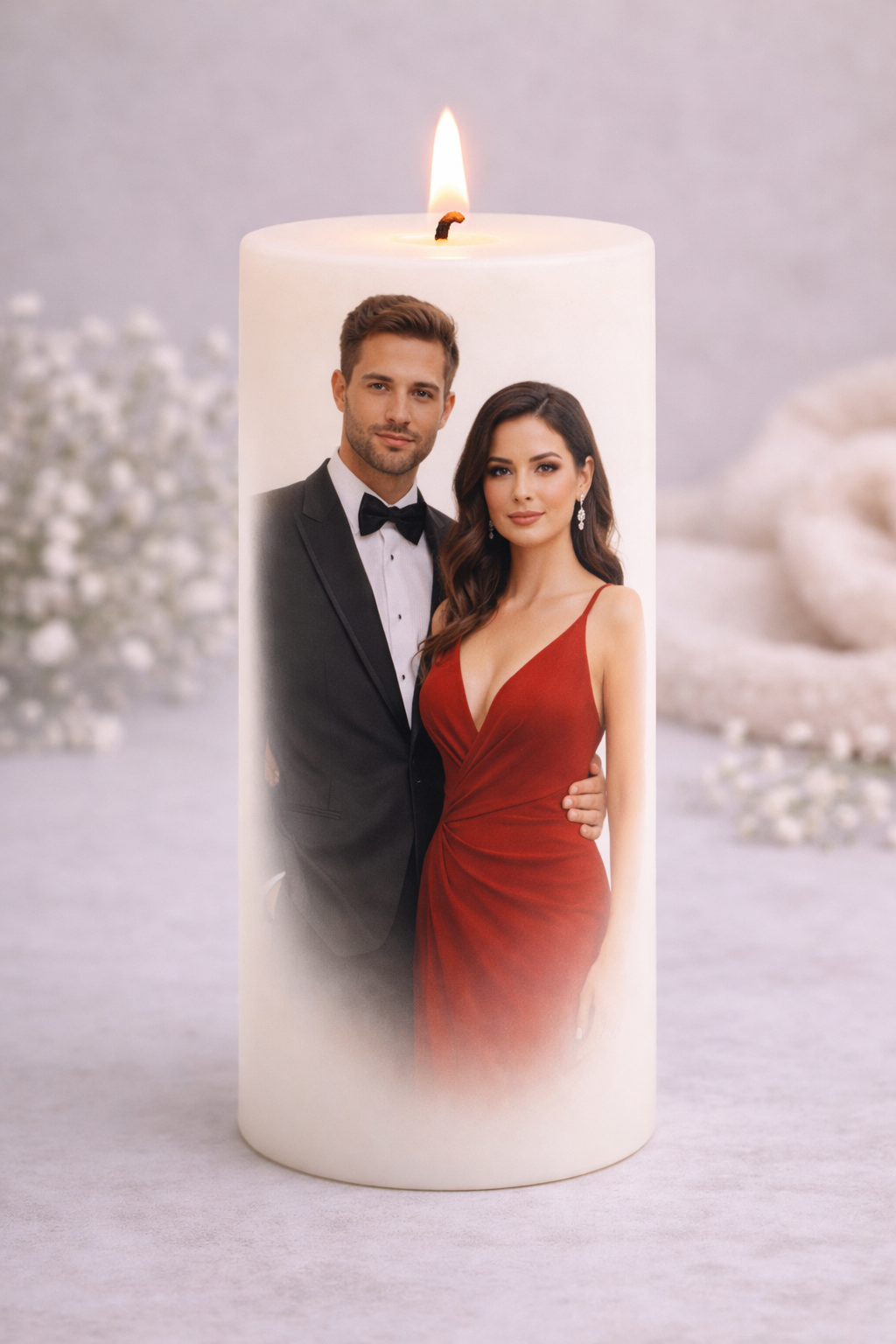 Personalized Wedding Candle