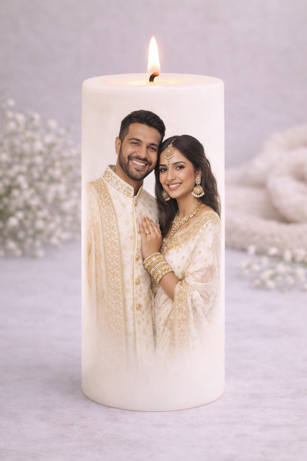 Personalized Wedding Candle