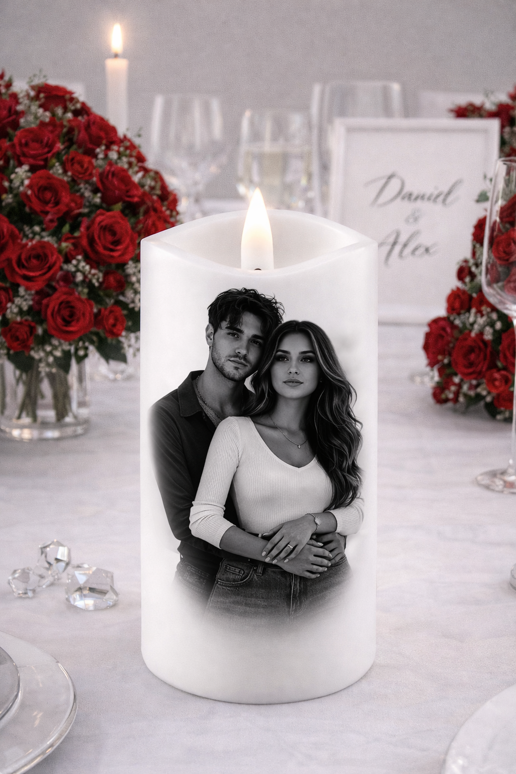Personalized Wedding Candle