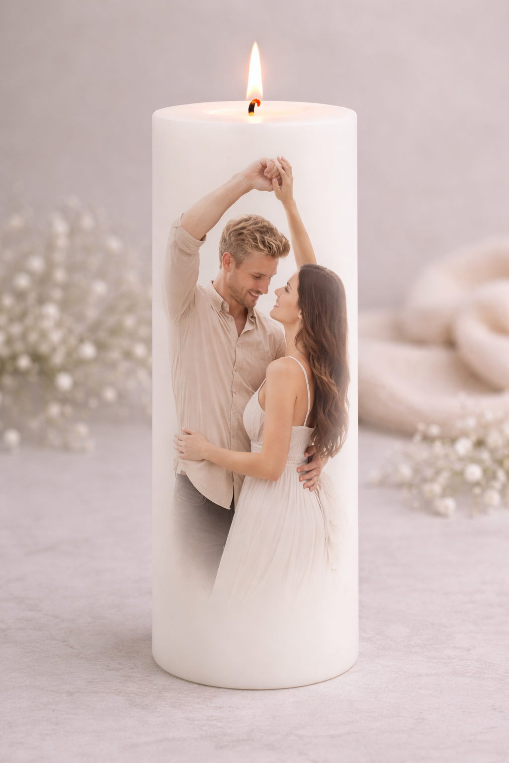 Personalized Wedding Candle