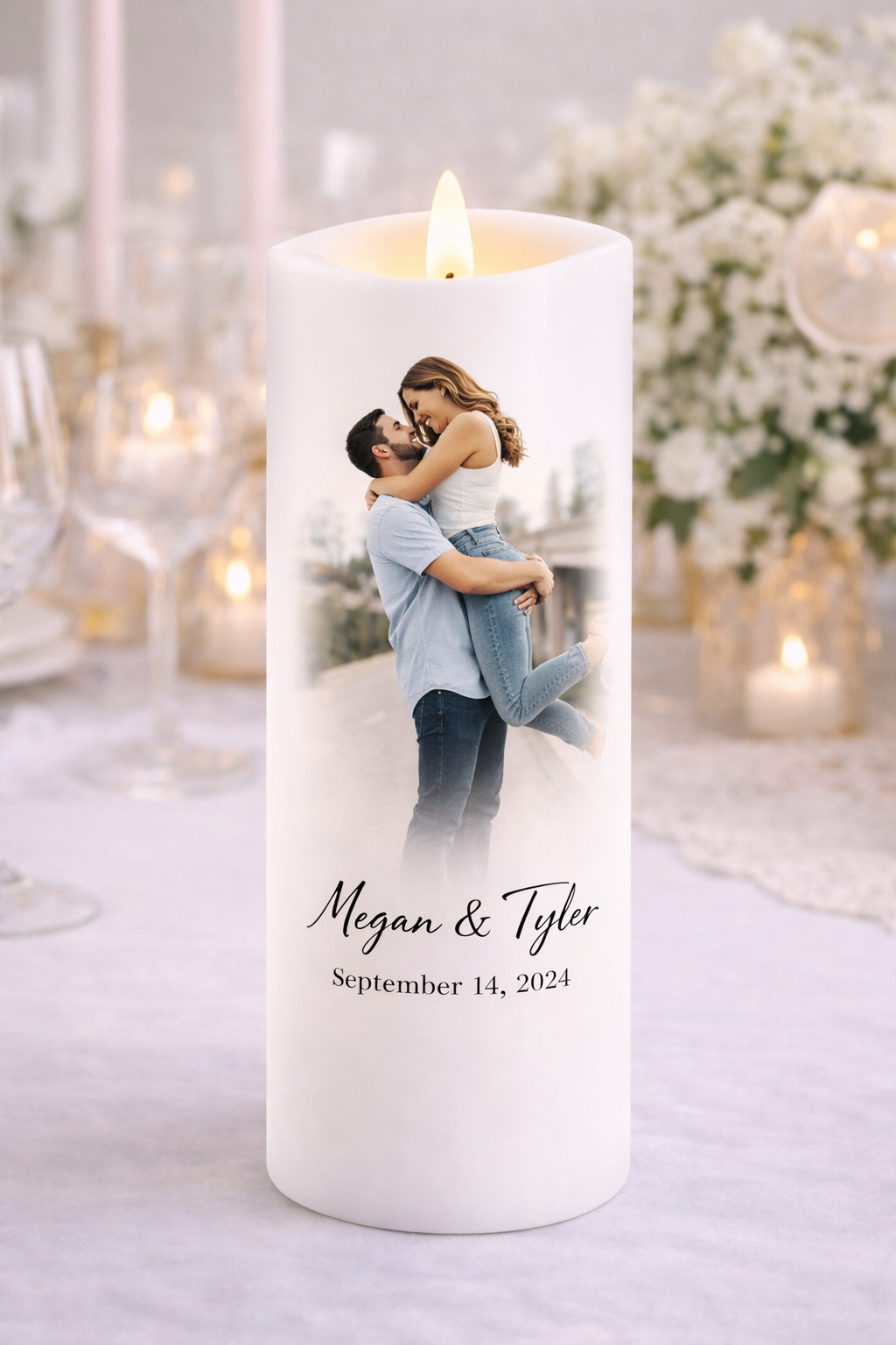 Personalized Wedding Candle