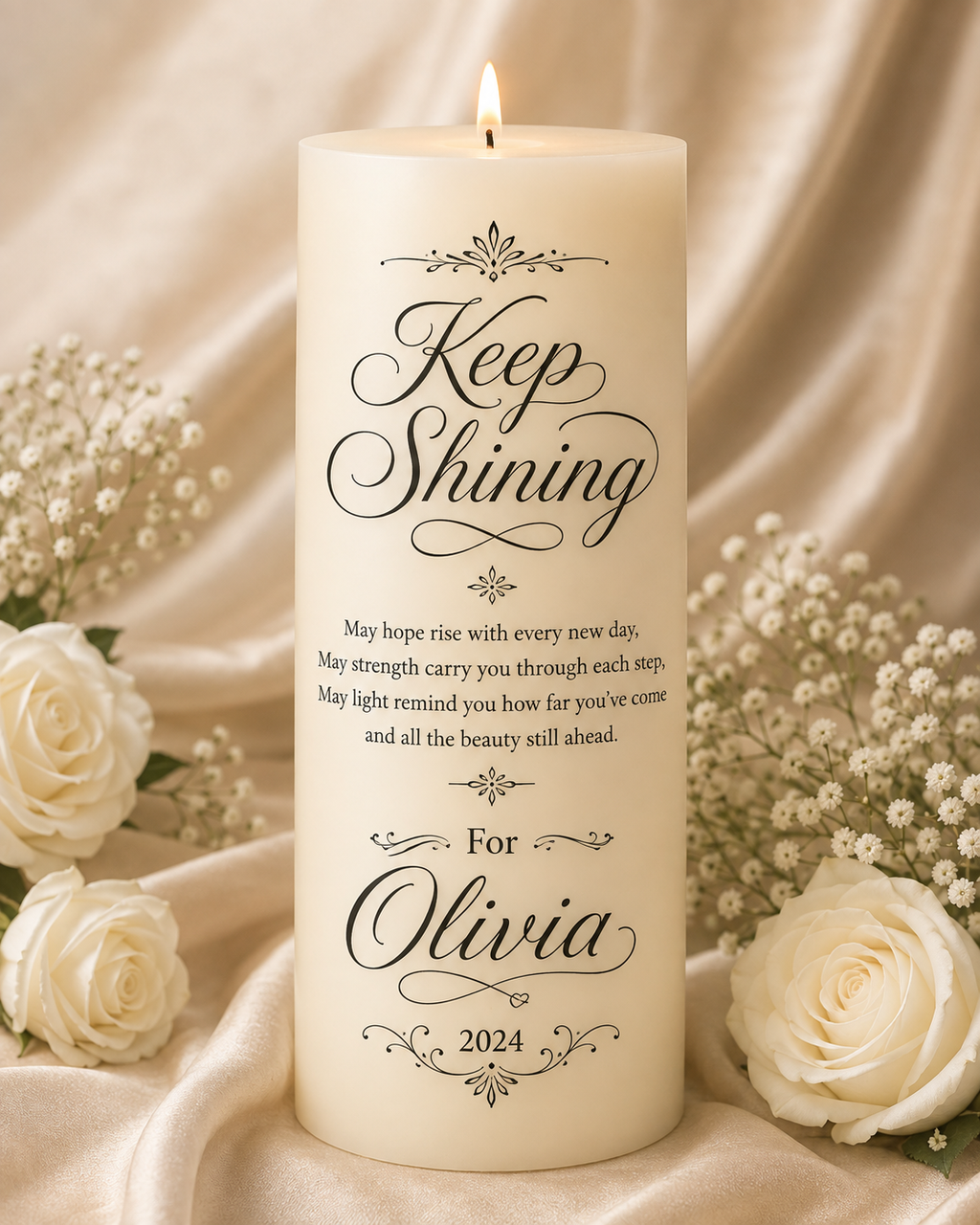 Personalized Appreciation and Encouragement Candles