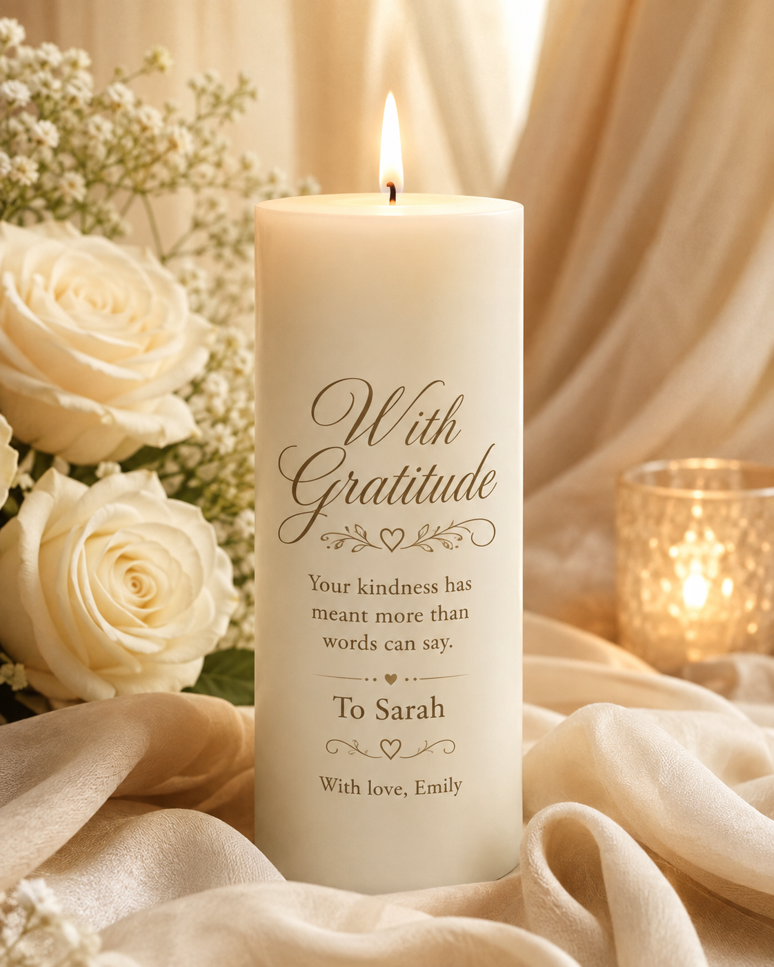 Personalized Appreciation and Encouragement Candles