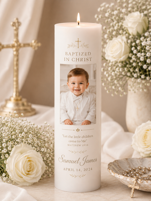 Personalized Baptism Candle