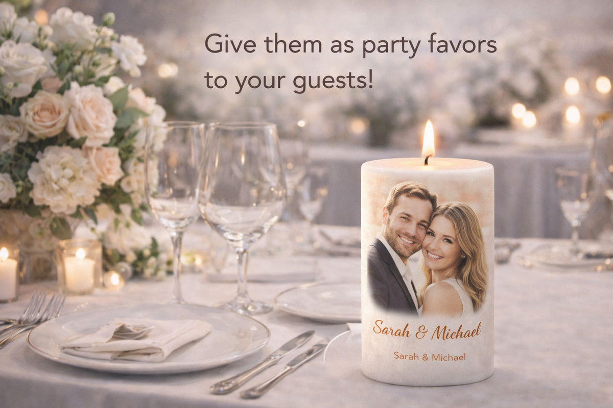 Personalized Wedding Candle