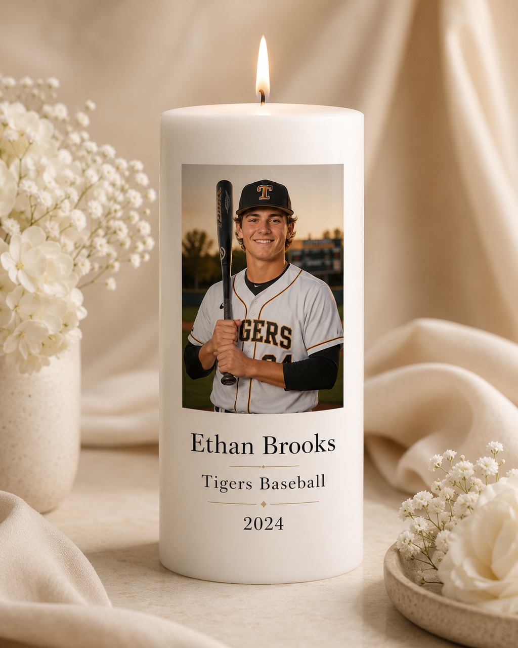 Personalized Team Spirit Candle