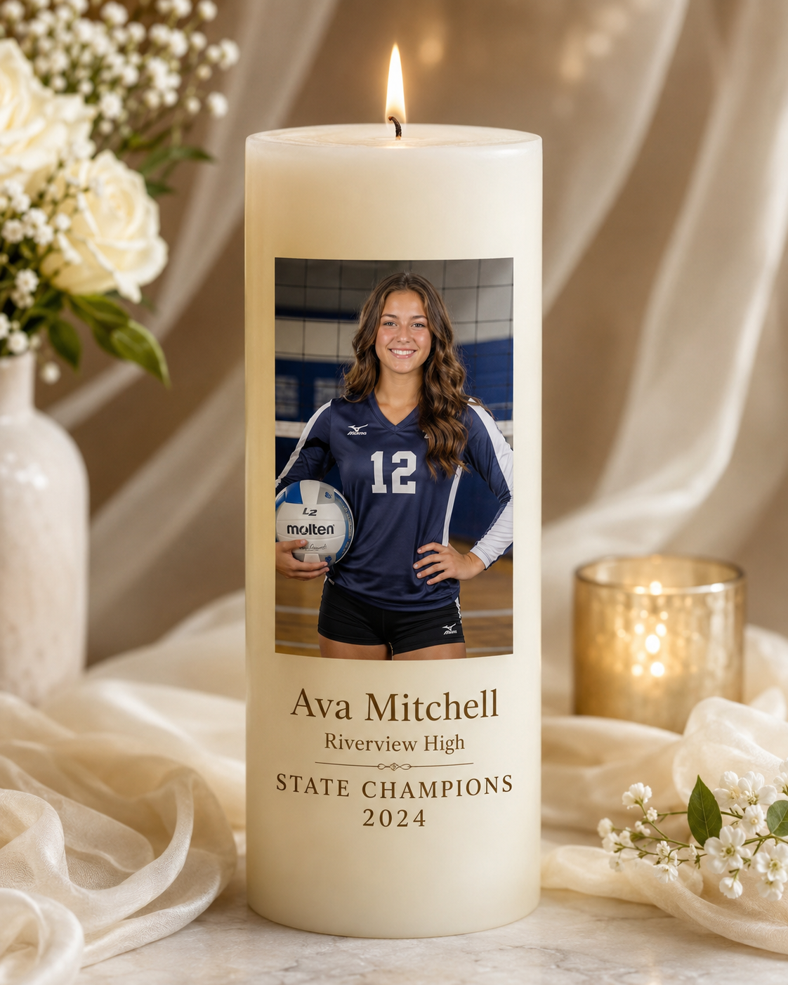 Personalized Team Spirit Candle