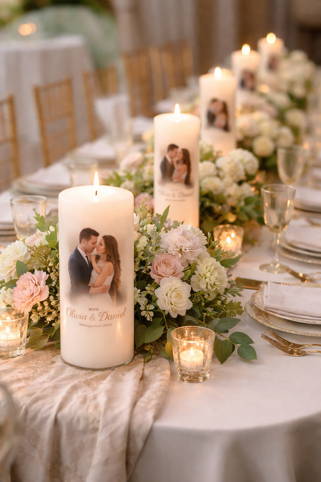 Personalized Wedding Candle