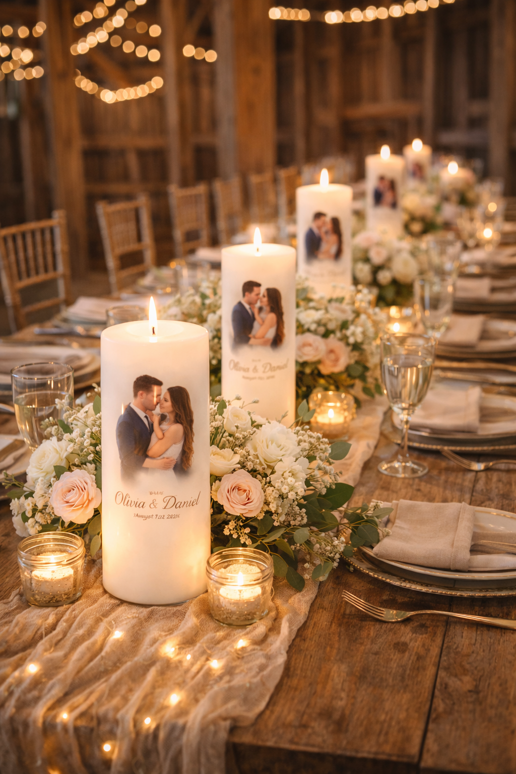 Personalized Wedding Candle