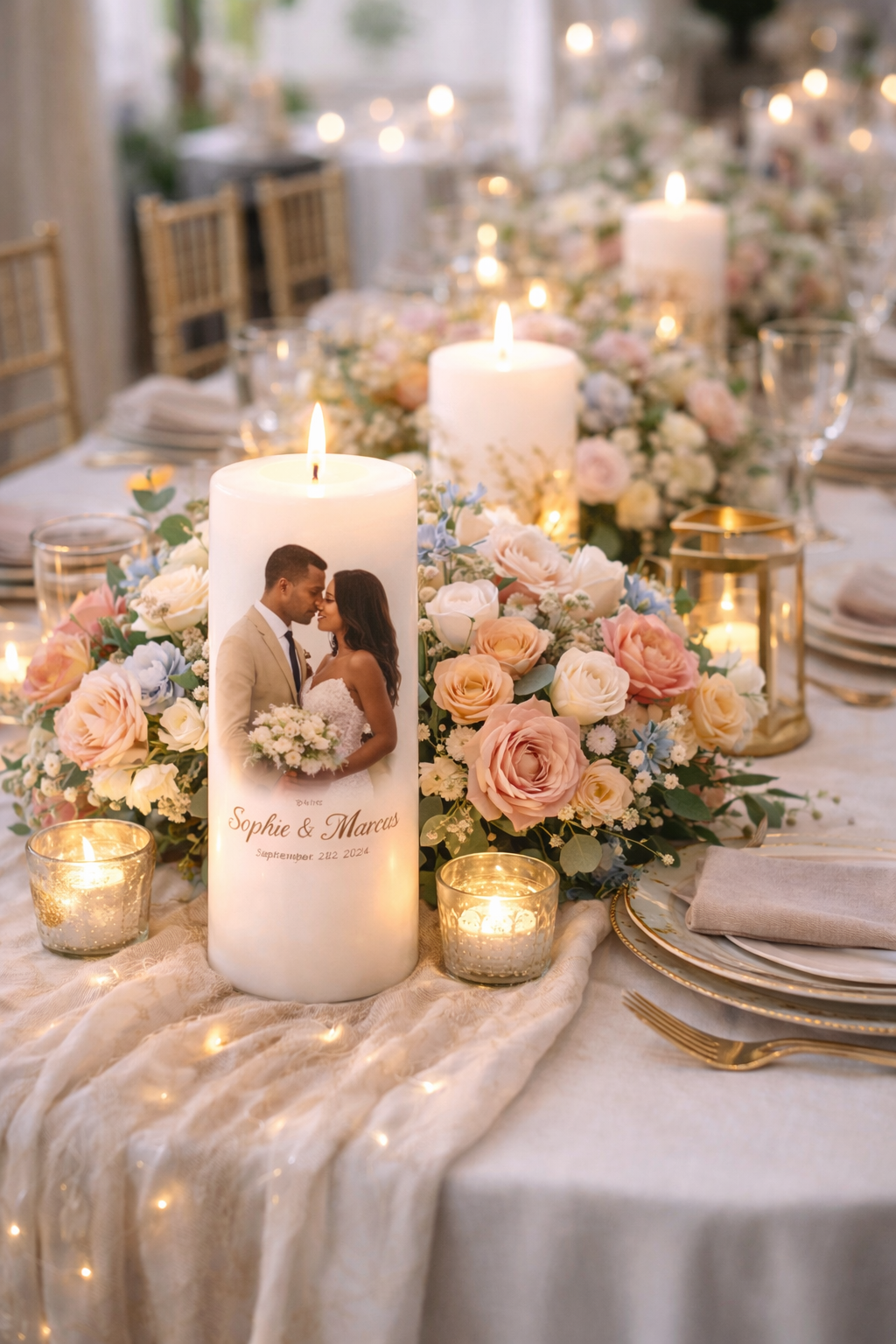 Personalized Wedding Candle