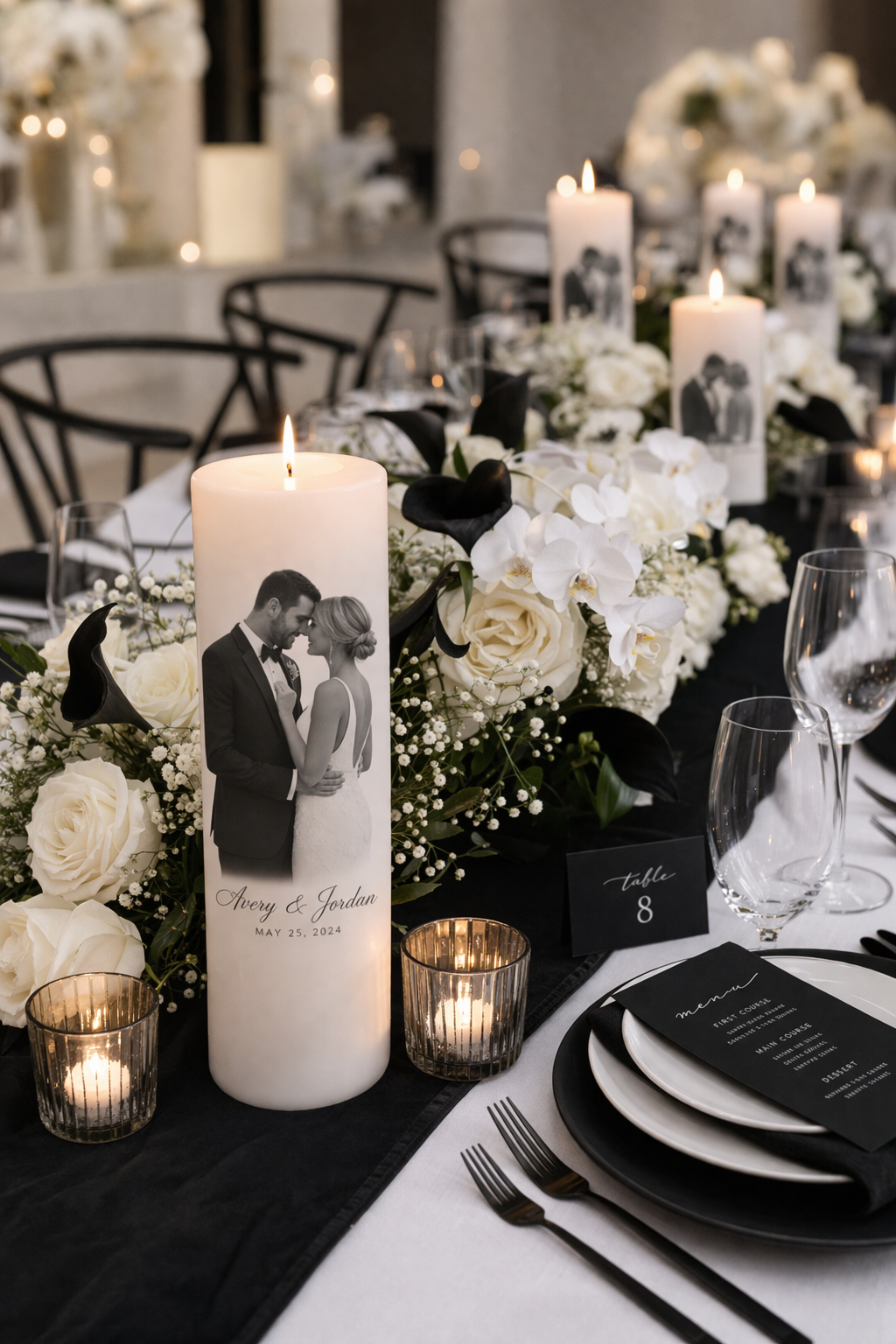 Personalized Wedding Candle