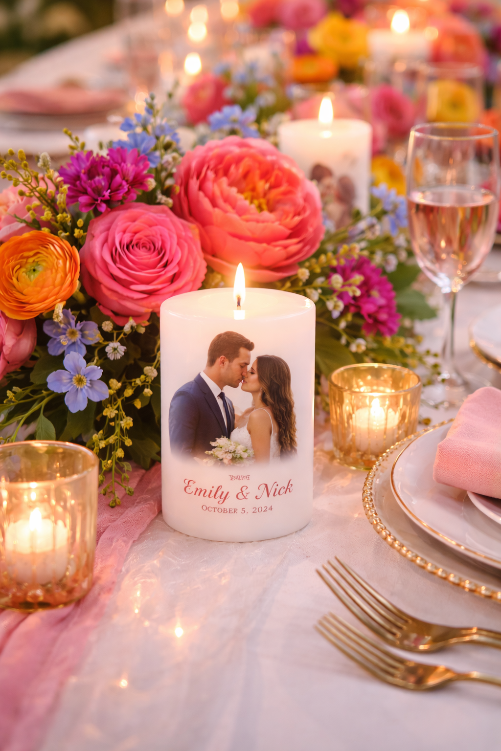 Personalized Wedding Candle